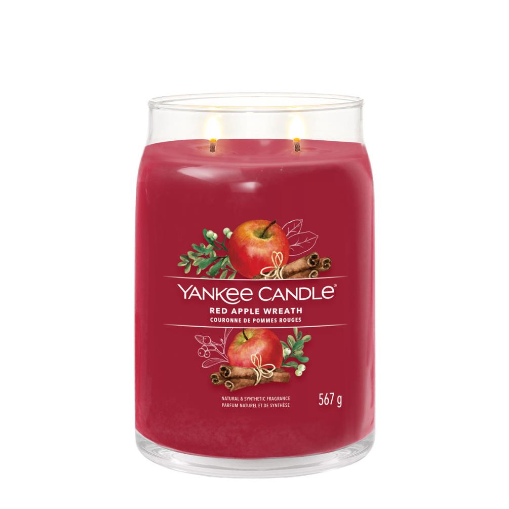 Yankee Candle Red Apple Wreath Large Jar Extra Image 1